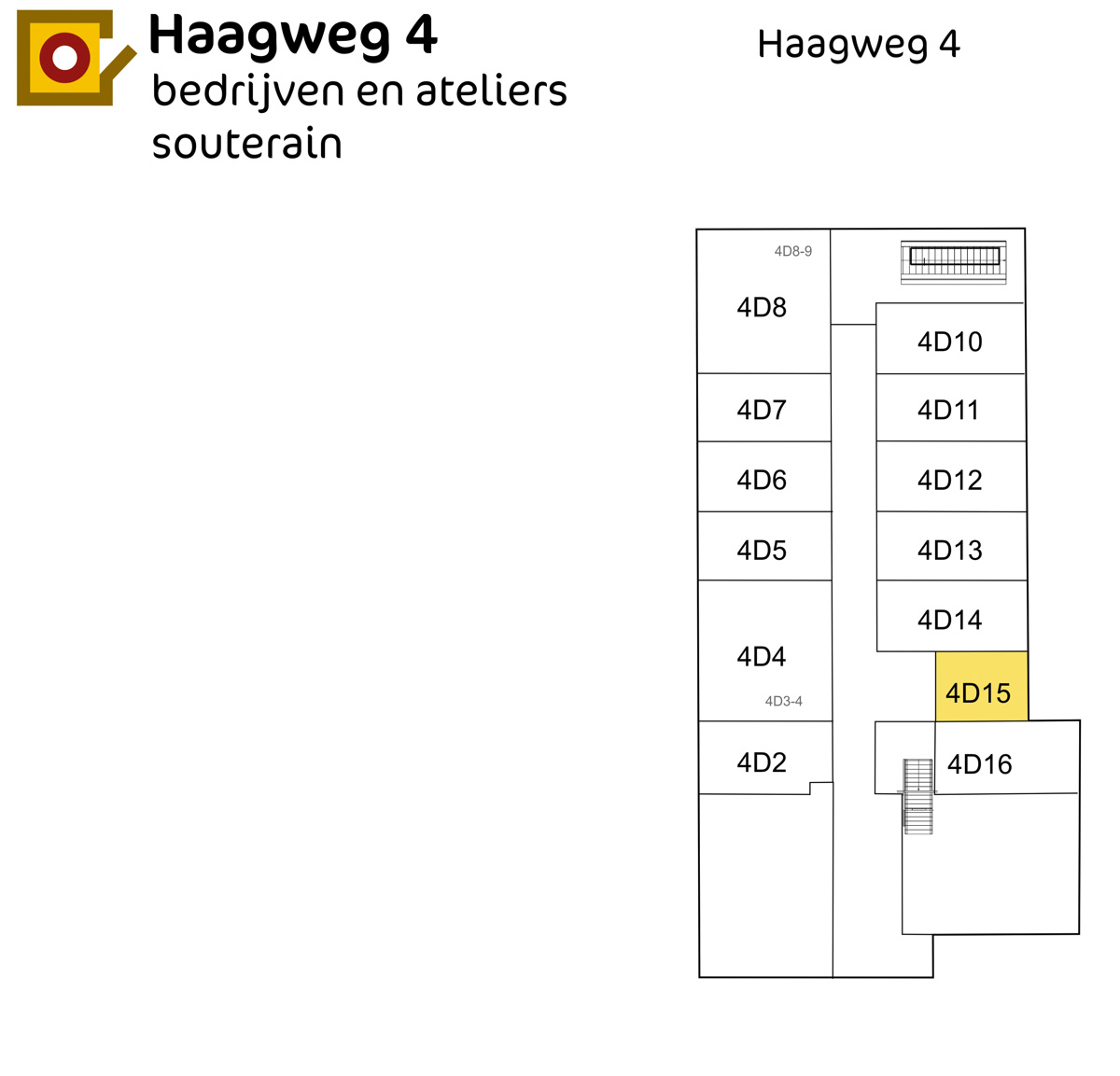 Plattegrond Haagweg 4D15 Leiden