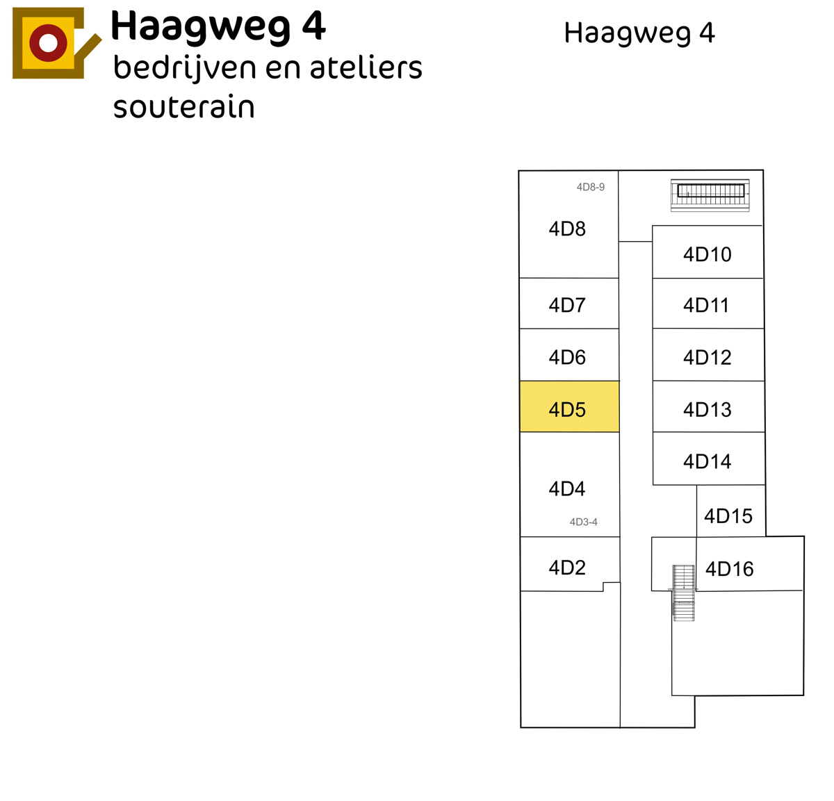 Plattegrond Haagweg 4D5 Leiden