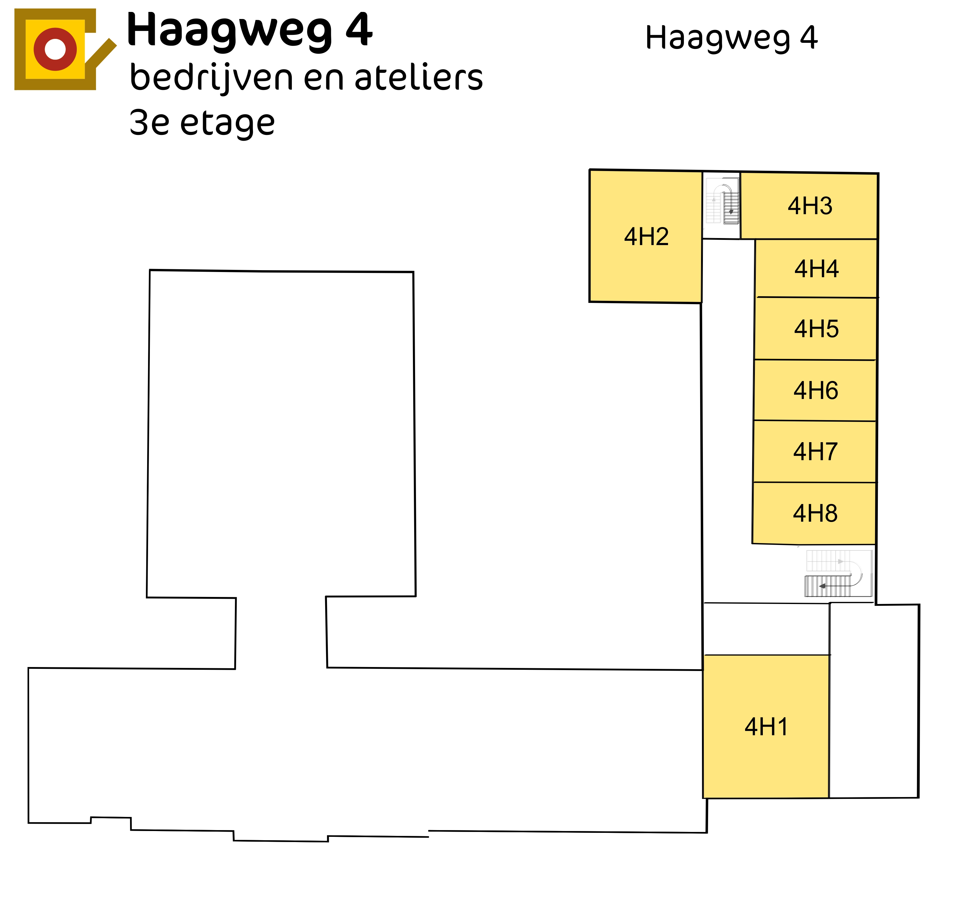 Haagweg 4 indeling 3e etage