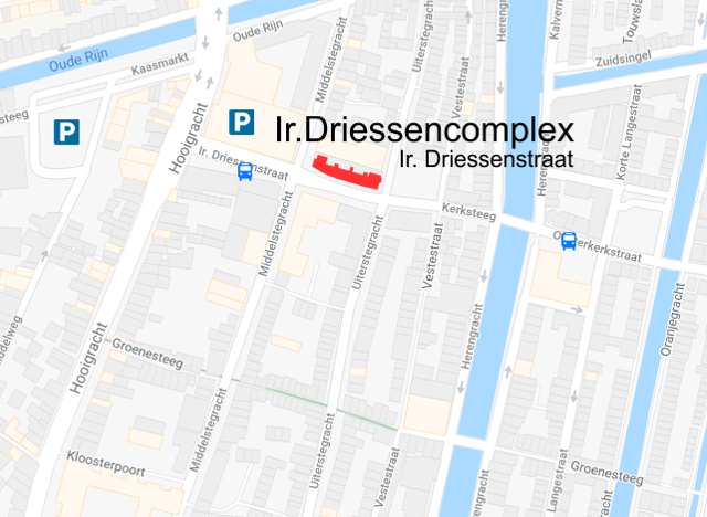 Locatie Ir. Driessen bedrijven centrum in Leiden
