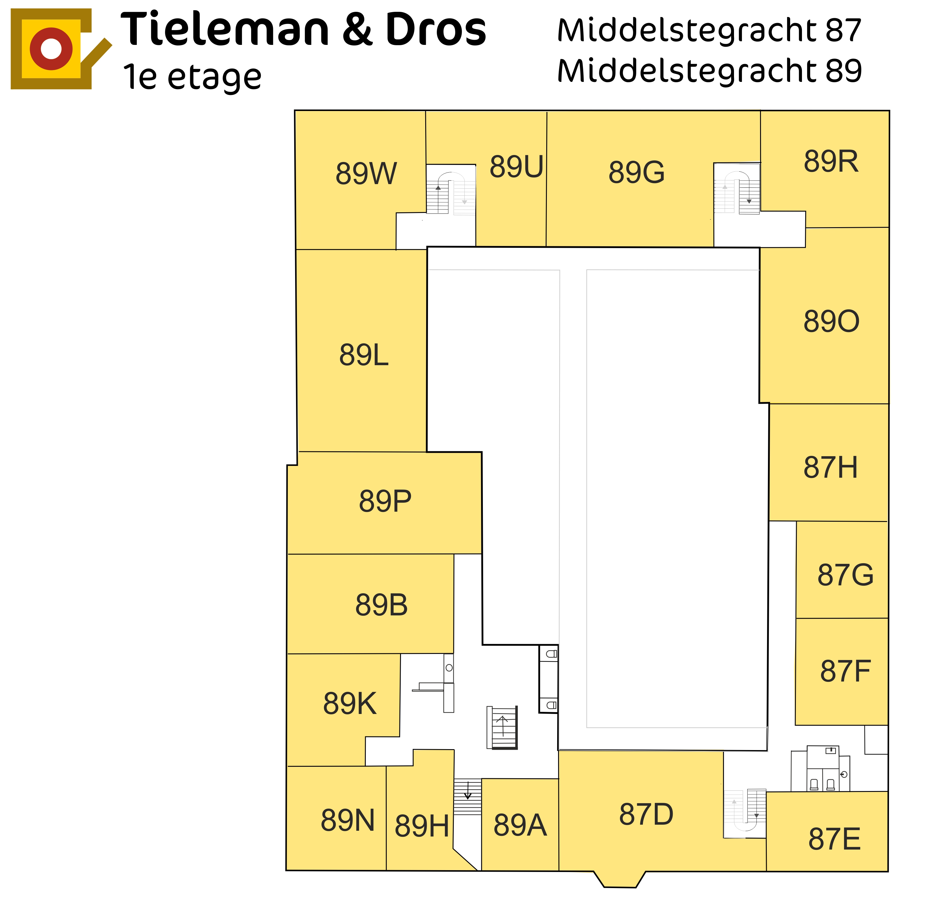 Tieleman en Dros bedrijfsverzamelgebouw 1e etage